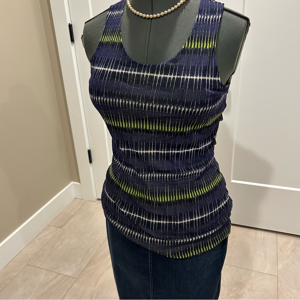NWT Petit Pois Tank Top - navy blue and green size large